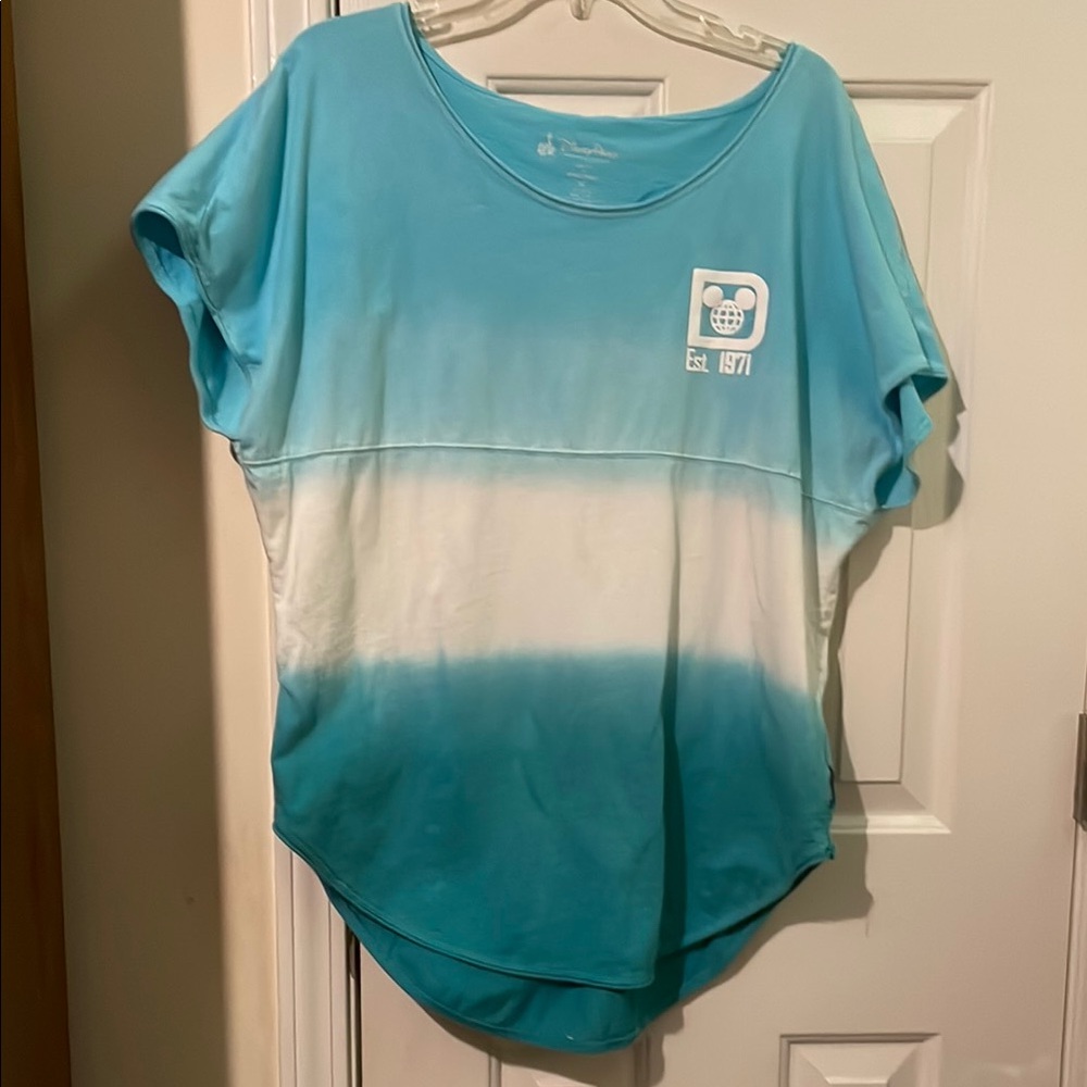 Disney Blue and White Short Sleeve Tee